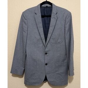 J Crew Ludlow Blazer 38 R Gray Wool 2 Button Vitale Barberis Canonico